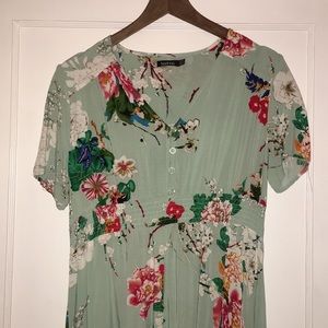 Boohoo floral maxi dress